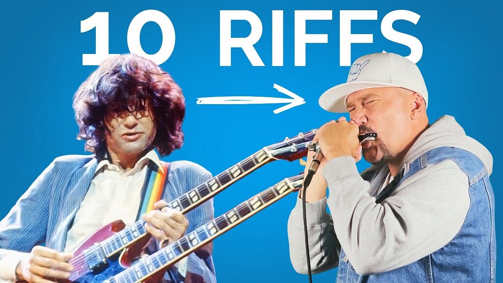 10 Famous Guitar Riffs You Can Play on Harmonica Harmonica Forum